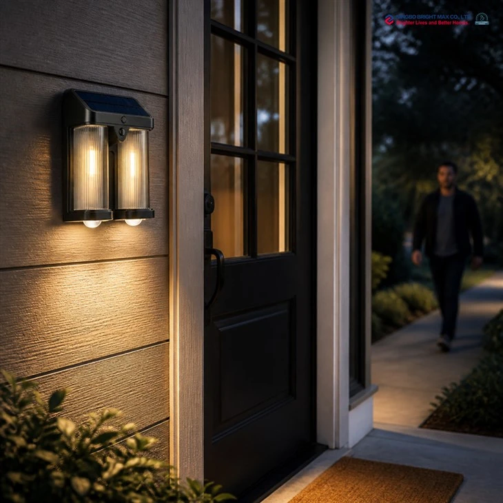 Motion Sensor Solar Wall Light