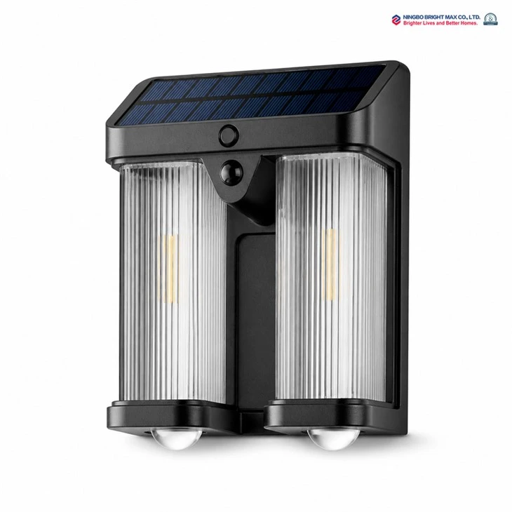 Dual Filament Solar Wall Lamp